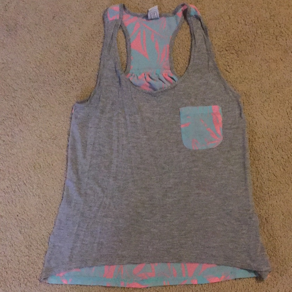 Gray and tropical tank